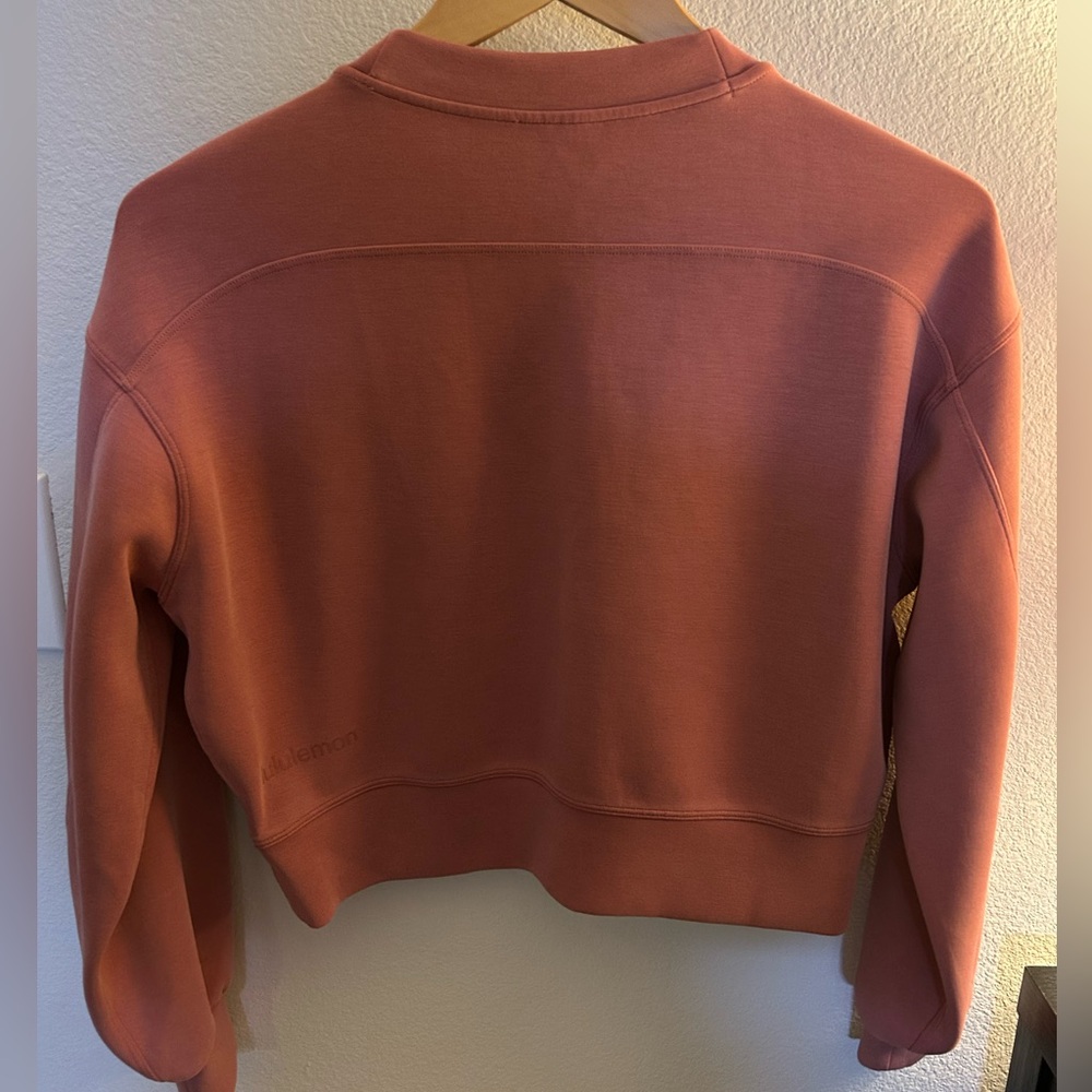 LULULEMON PERFECTLY OVERSIZED CROPPED CREW SOFTSTREME SIZE 0 - Picture 5 of 8